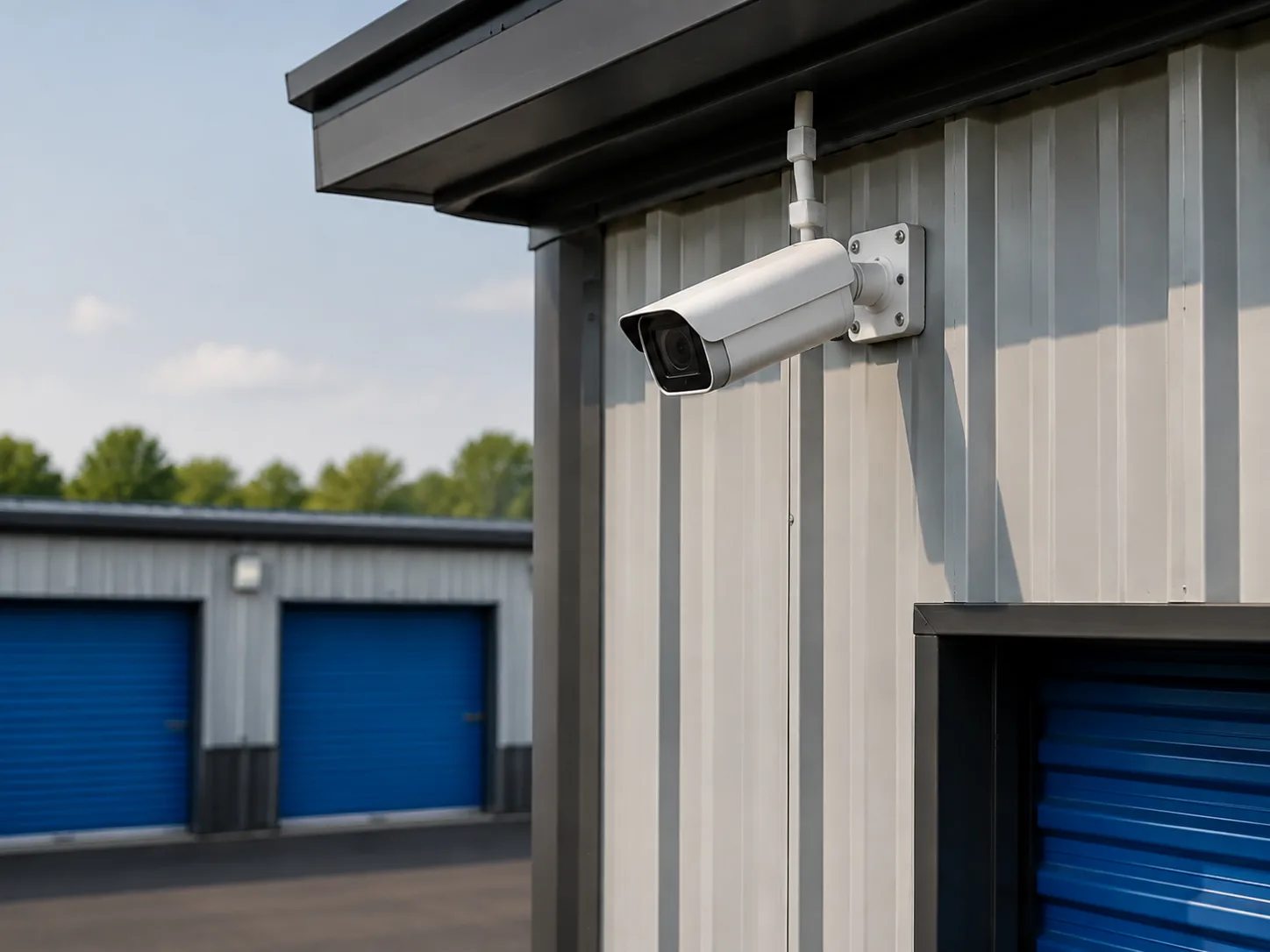 Caméra de surveillance sur un bâtiment Espace+